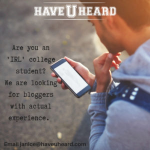 student blogger HUH